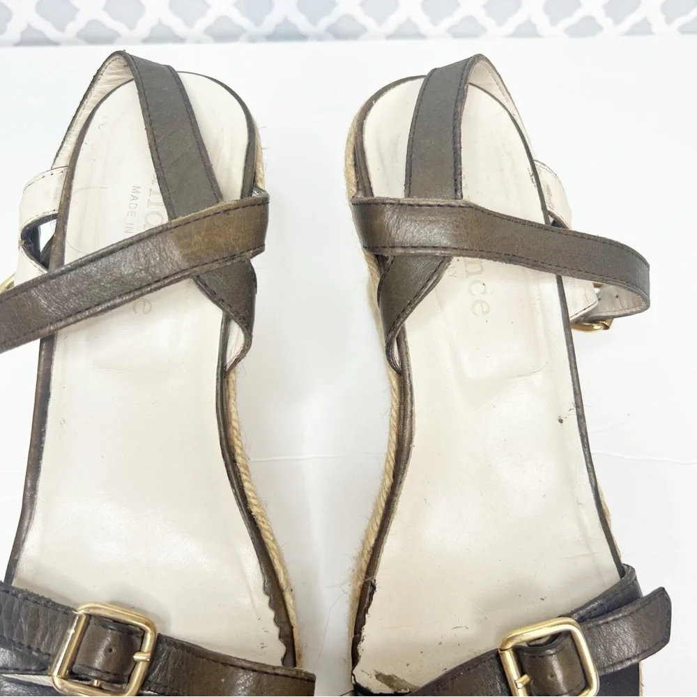 GUC Sundance Ankle Strap Espadrille Wedge Heel Sandal